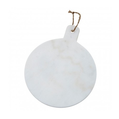 Round white marble worktop - marble,