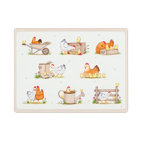 Worktop saver dotty hen glass - worktop,