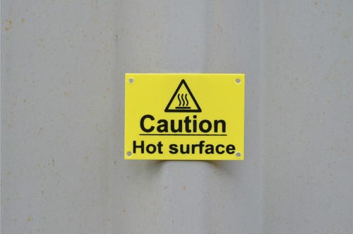 Caution hot surface - caution,