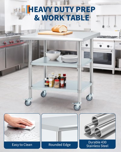 Shelf stainless steel table - 3,