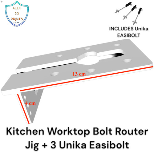 Kitchen worktop bolt - worktop, router