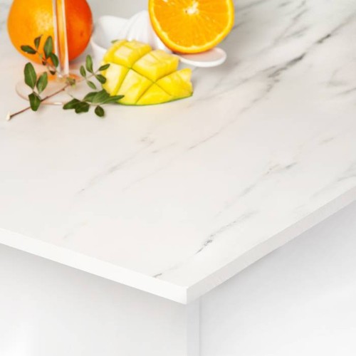 Compact laminate white marble - white,